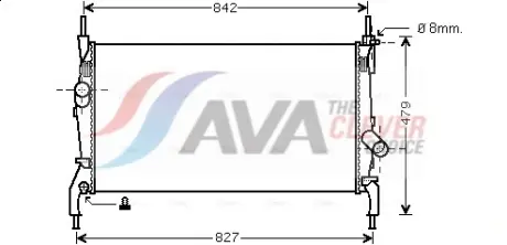 Радиатор интеркулера AVA cooling systems FDA2405