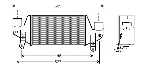 Радіатор інтеркулера AVA Cooling Systems FDA4313 (фото 1)