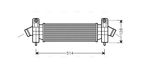 Радіатор інтеркулера AVA Cooling Systems FDA4341 (фото 1)