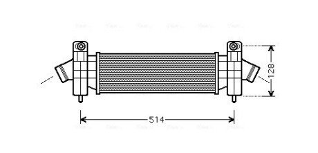 Радиатор интеркулера ava cooling systems FDA4341 на Форд Мондео 3