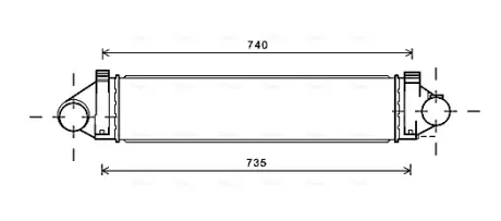 Радіатор інтеркулера AVA cooling systems FDA4494