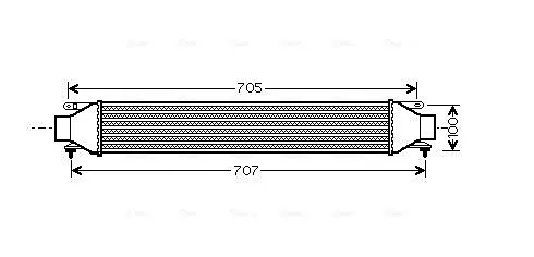 Радиатор интеркулера AVA cooling systems FT 4321