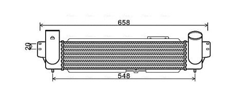 Радіатор інтеркулера ava cooling systems KA 4141 на Киа Соренто 1