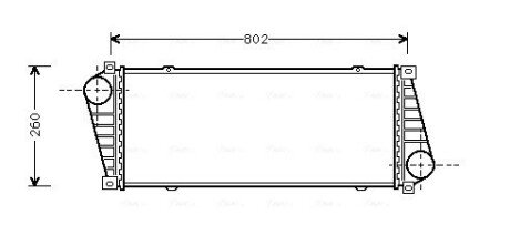 Радіатор інтеркулера ava cooling systems MSA 4217 на Мерседес Sprinter w901/w905