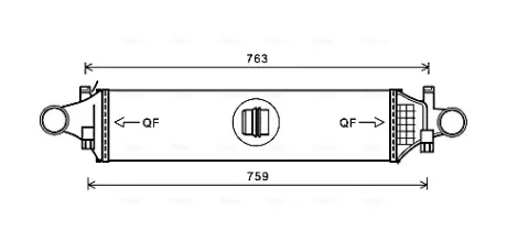 Радіатор інтеркулера AVA cooling systems MSA4659 Infiniti