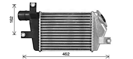 Радіатор інтеркулера AVA cooling systems MT4283