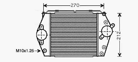Радиатор интеркулера AVA cooling systems MZ4188 Мазда Мпв