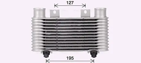 Радиатор интеркулера AVA cooling systems MZ4239