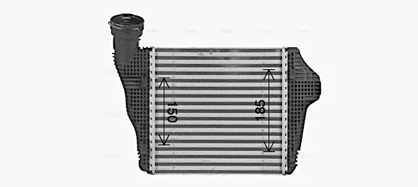 Радіатор інтеркулера AVA Cooling Systems PR4098 (фото 1)