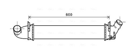 Радиатор интеркулера ava cooling systems RTA4496 на Дачия Логан мсв