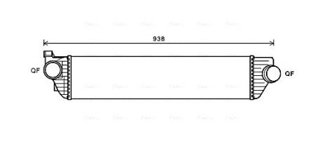 Радиатор интеркулера ava cooling systems RTA4498