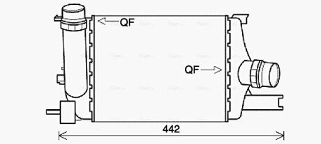Радиатор интеркулера ava cooling systems RTA4602 на Рено Clio