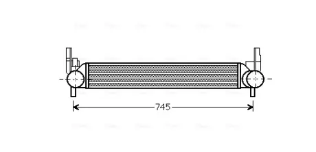 Радіатор інтеркулера AVA Cooling Systems STA4039