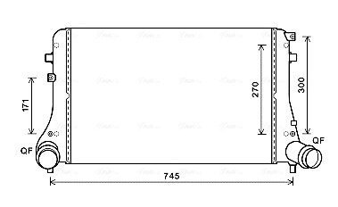 Радіатор інтеркулера ava cooling systems VN4377