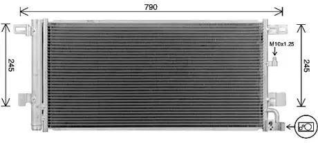 Радіатор кодиціонера AVA cooling systems AI5439D Ауди А6