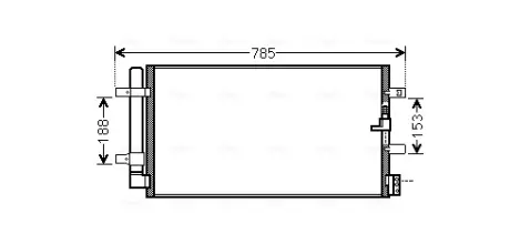 Радіатор кодиціонера AVA cooling systems AIA5360D Ауди А6