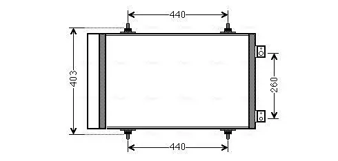 Радіатор кодиціонера AVA Cooling Systems CNA5263D (фото 1)