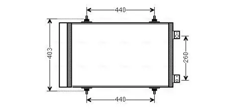 Радіатор кодиціонера AVA Cooling Systems CNA5263D