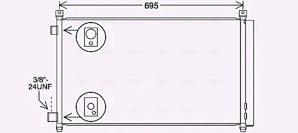 Радіатор кодиціонера AVA Cooling Systems DN5456D (фото 1)
