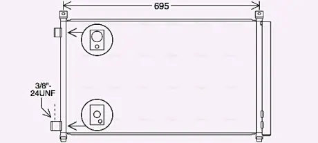 Радіатор кодиціонера AVA Cooling Systems DN5456D