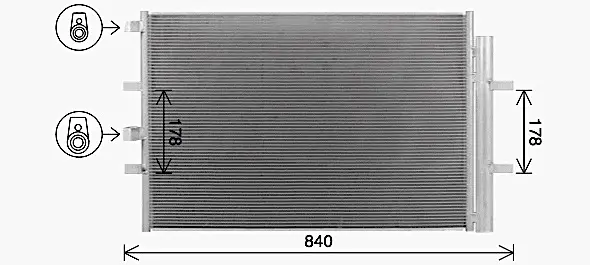 Радіатор кодиціонера AVA cooling systems FD5675D
