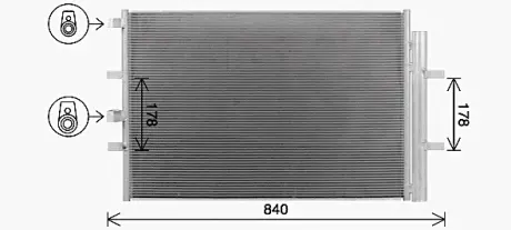 Радіатор кодиціонера AVA cooling systems FD5675D