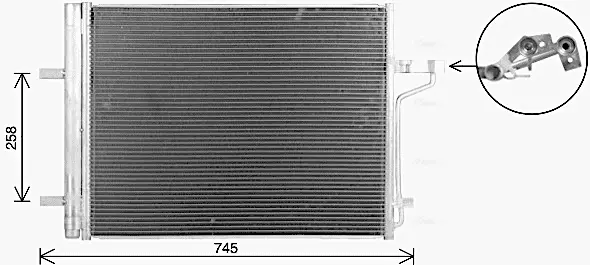 Радіатор кодиціонера AVA Cooling Systems FD5694D (фото 1)