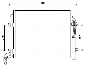 Радіатор кодиціонера AVA cooling systems VNA5324D