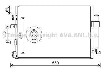 Радiатор кондицiонера ava cooling systems FDA 5484D