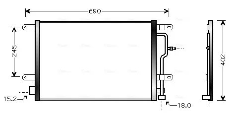 Радiатор кондицiонера AVA Cooling Systems AI 5199 (фото 1)