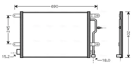 Радiатор кондицiонера AVA Cooling Systems AI 5199