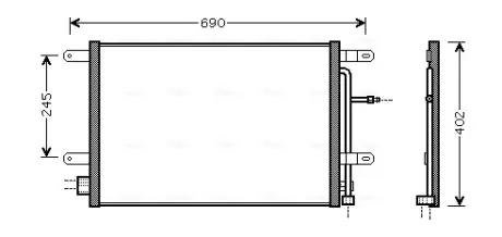 Радiатор кондицiонера AVA Cooling Systems AI5238