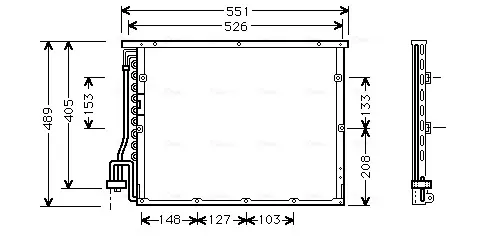 Радiатор кондицiонера AVA cooling systems BW5148