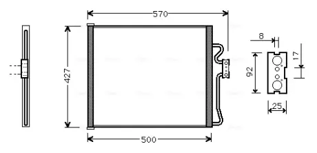 Радiатор кондицiонера AVA cooling systems BW5192