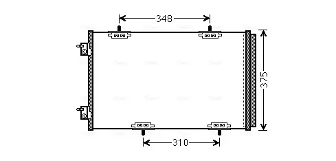 Радiатор кондицiонера AVA cooling systems CN5290D