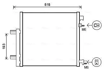 Радiатор кондицiонера AVA cooling systems DWA5140D