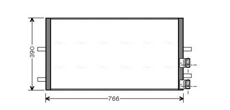 Радiатор кондицiонера ava cooling systems FDA 5407