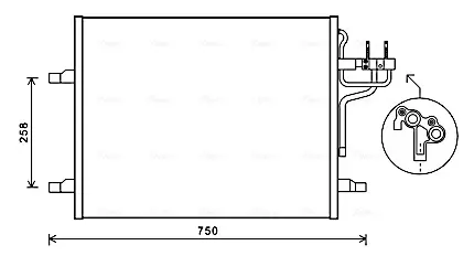 Радiатор кондицiонера AVA cooling systems FDA5483