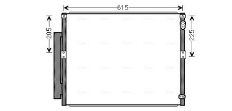 Радиатор кондиционера LEXUS GX470/LAND CRUISER PRADO J120 4.0 (AVA) ava cooling systems TOA5564D