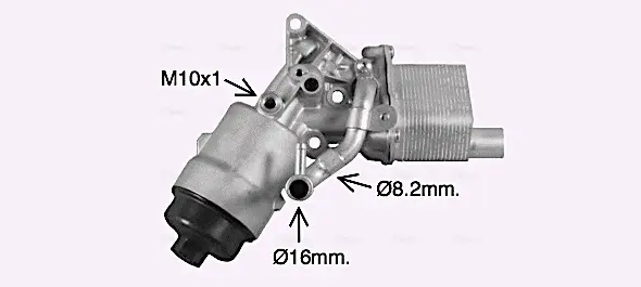 Радіатор масляний CHEVROLET/ OPEL в зборі (вир-во AVA) AVA Cooling Systems OL3702H (фото 1)