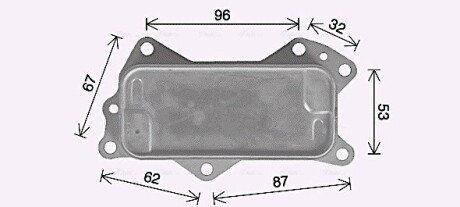 Радіатор масляний JEEP GRAND CHEROKEE (2010) 3.6 VVT (Ava) ava cooling systems JE3079 на Jeep Wrangler