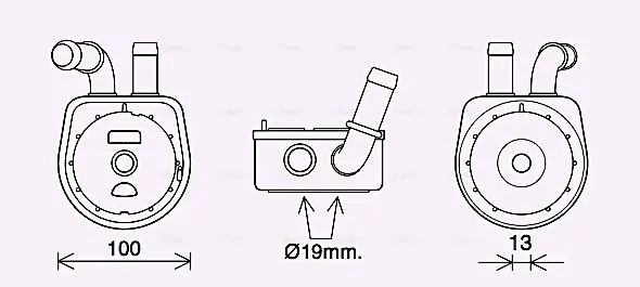 Радіатор масляний JMAZDA 3/ 6/ CX7 (2004) (Ava) AVA Cooling Systems MZ3289 (фото 1)