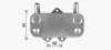 Радіатор масляний OPEL ASTRA G/VECTRA B (95-) (вир-во AVA) AVA cooling systems OL3704
