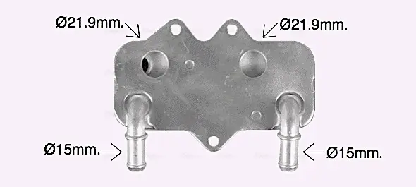 Радіатор масляний OPEL ASTRA G/VECTRA B (95-) (вир-во AVA) AVA cooling systems OL3704