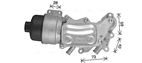 Радиатор масляный в сборе CITROEN/ MINI / PEUGEOT (AVA) ava cooling systems CN3337H на Пежо 5008