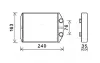 Радіатор обігрівача DACIA LODGY (2012) 1.6(вир-во AVA) AVA Cooling Systems DAA6014 (фото 1)