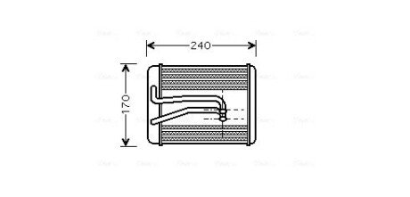 Радиатор печки (отопителя) ava cooling systems HY6119