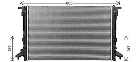 Радіатор охолодження двигуна ava cooling systems AI2441