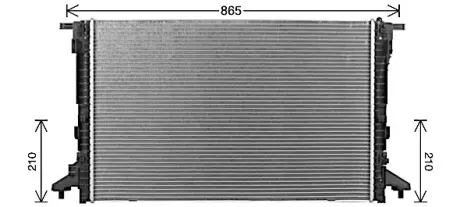 Радіатор охолодження двигуна AVA cooling systems AI2441 Ауди А8
