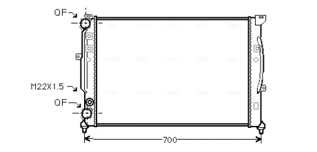 Радіатор охолодження двигуна AVA Cooling Systems AIA2123
